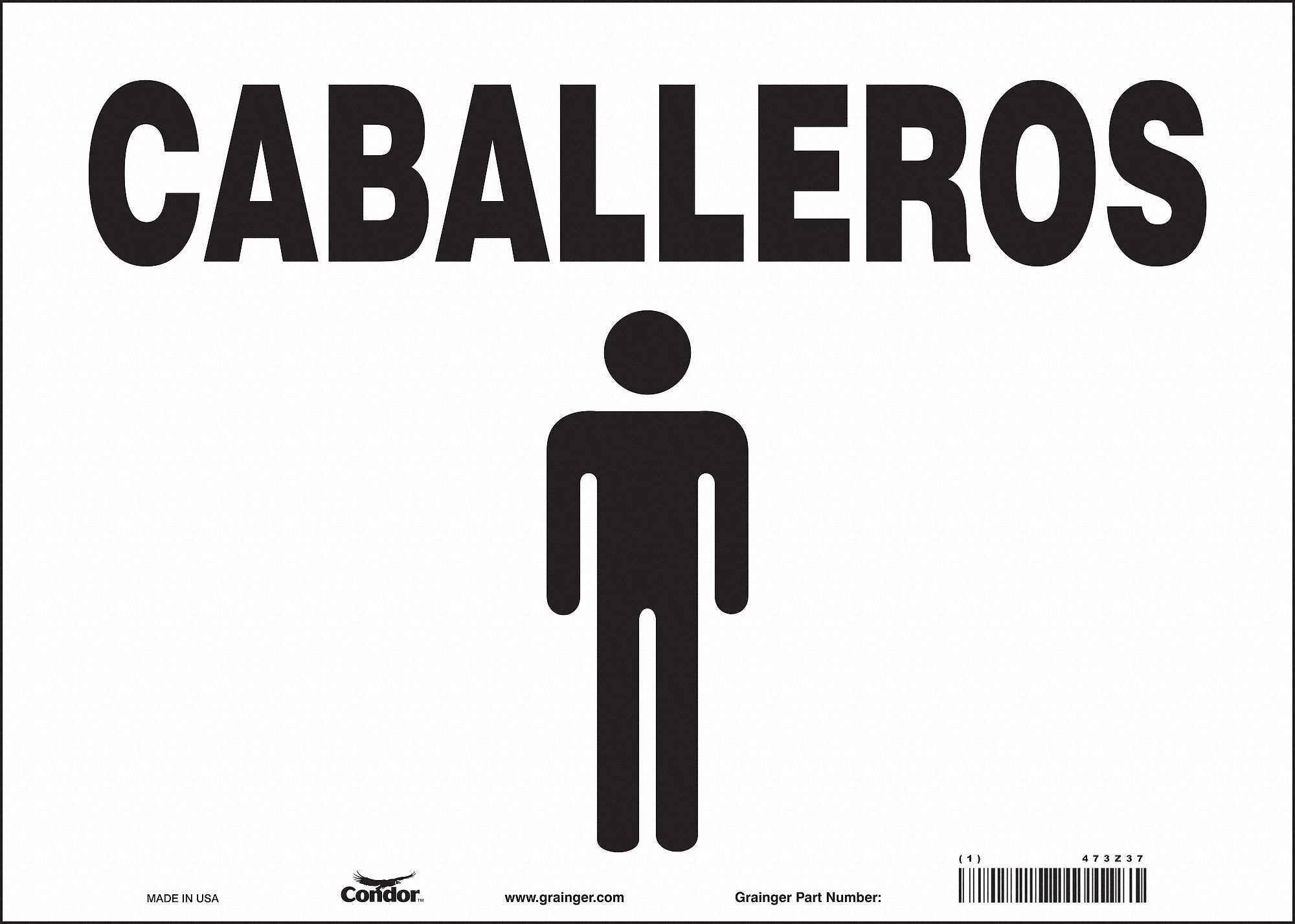 Safety Sign: Vinyl, Adhesive Sign Mounting, 14 in x 10 in Nominal Sign Size, Not Retroreflective