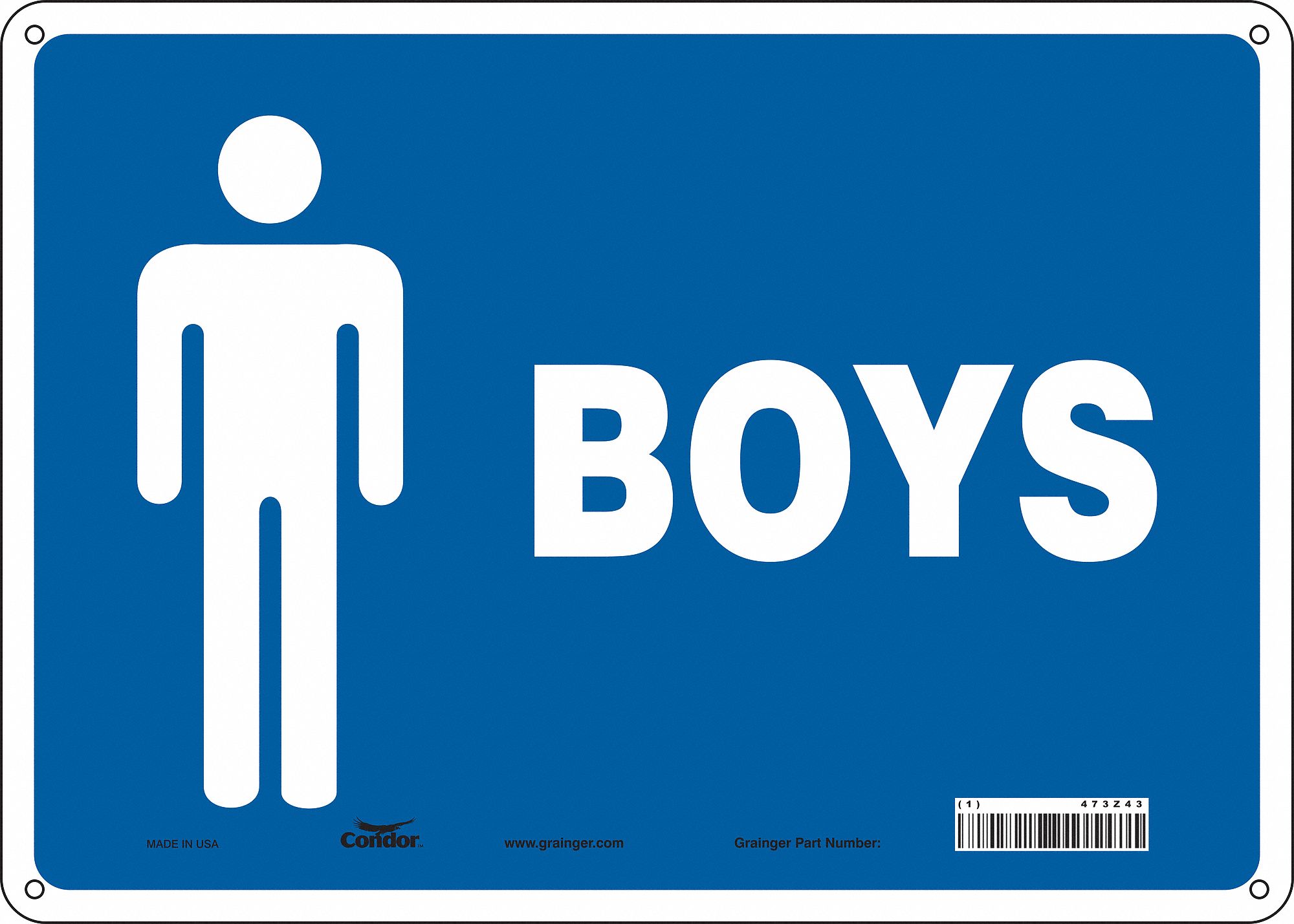 PANNEAU SECURITE,10PO X 14PO,ALUMINIUM