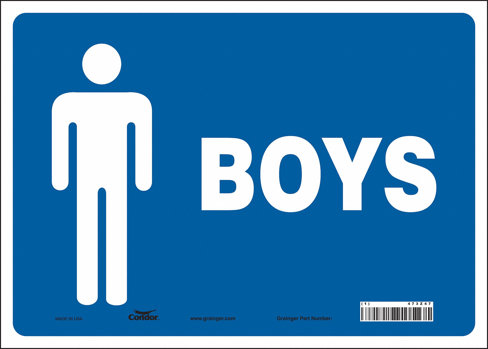 Safety Sign: Vinyl, Adhesive Sign Mounting, 10 in x 14 in Nominal Sign Size, Not Retroreflective