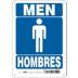 Men/Hombres Restroom Signs