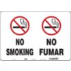 No Smoking/No Fumar Signs