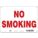 SAFETY SIGN, ALUMINUM, MOUNTING HOLES, 7 IN X 10 IN NOMINAL SIGN SIZE, 0.032 IN THICK, NO SMOKING