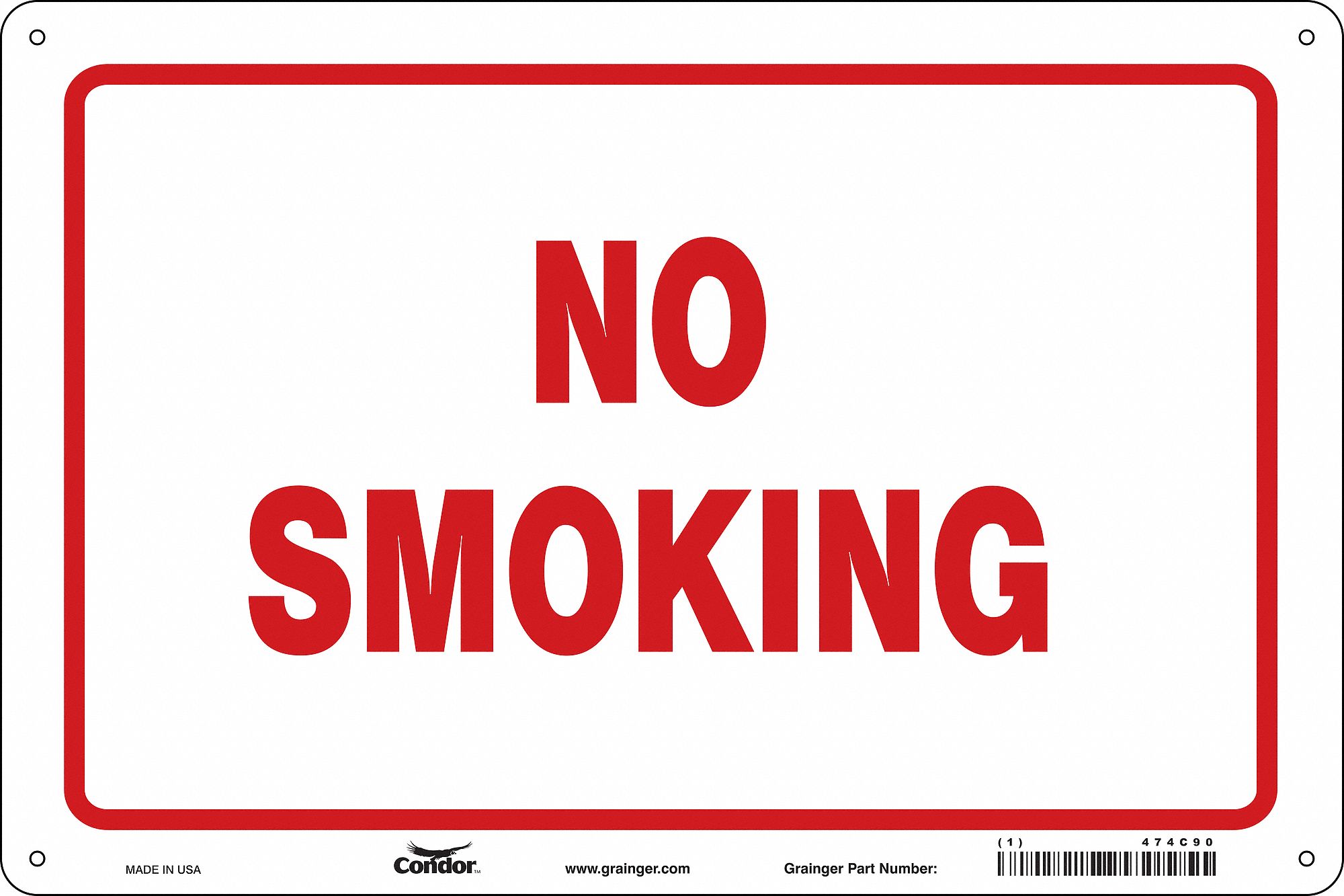 Safety Sign, 24 in x 36 in, Aluminum