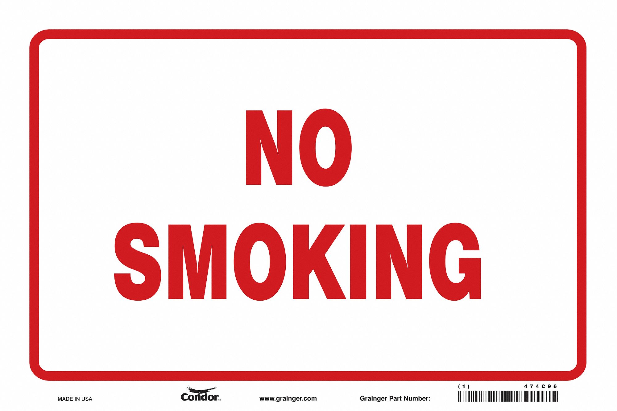 Safety Sign, 24 in x 36 in, Vinyl