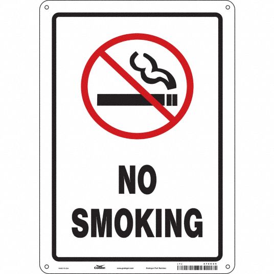 CONDOR Safety Sign, Sign Format Other Format, No Smoking, Sign Header ...