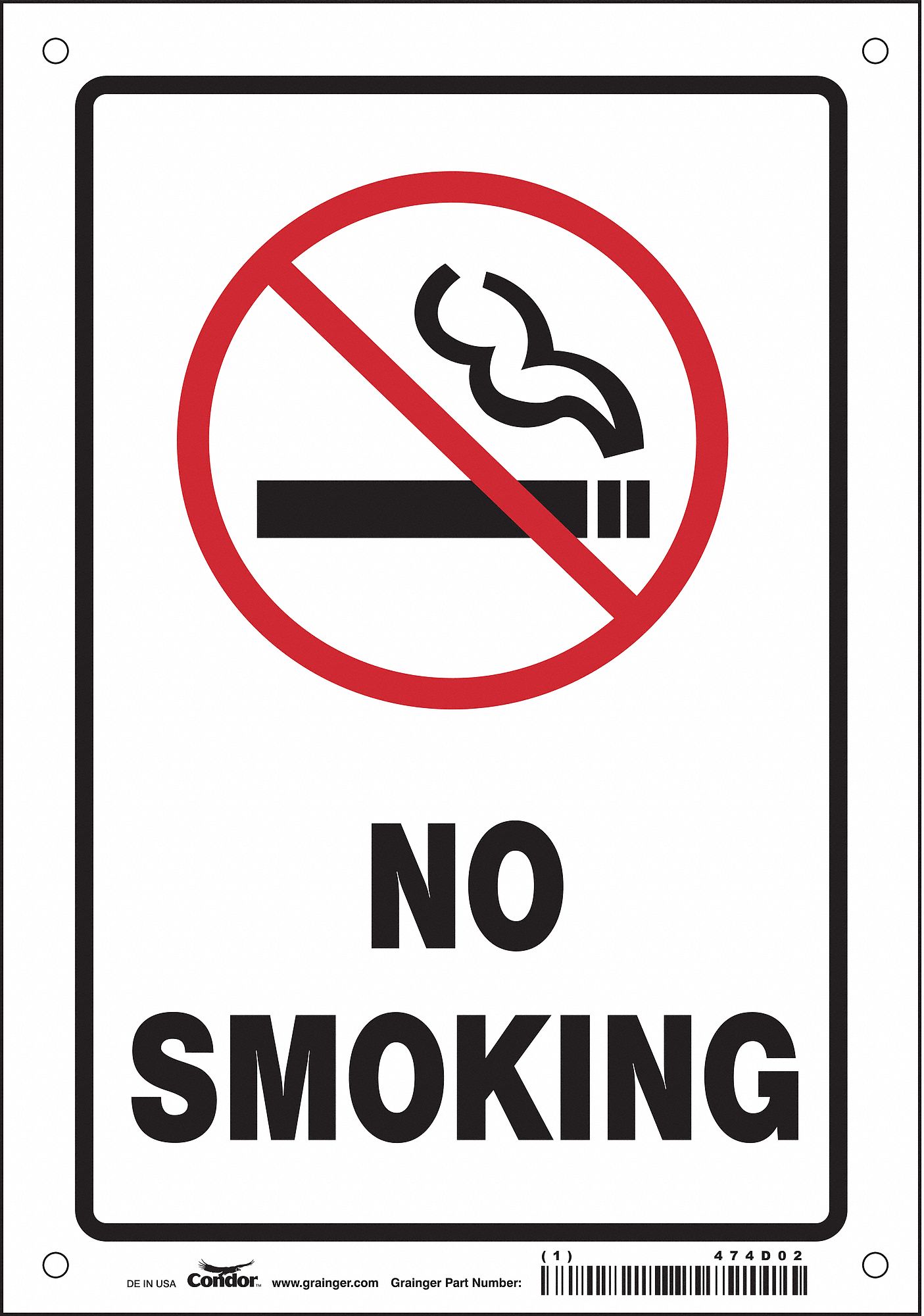 Safety Sign, 10 in x 7 in, Fiberglass