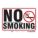 SAFETY SIGN, VINYL, ADHESIVE MOUNT, 7 IN X 10 IN NOMINAL SIGN SIZE, NOT RETROREFLECTIVE, NO SMOKING