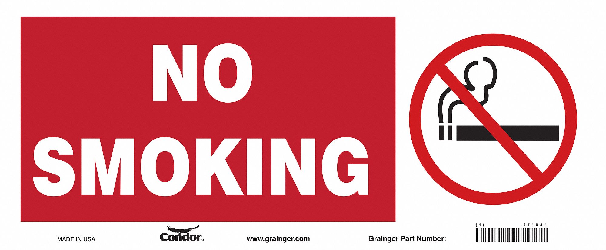 Safety Sign, 7 in x 17 in, Vinyl