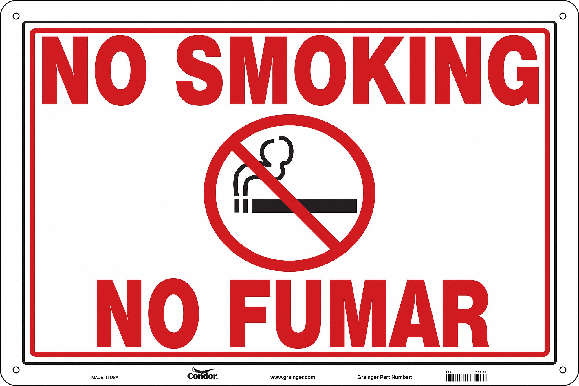 Safety Sign, 24 in x 36 in, Polyethylene
