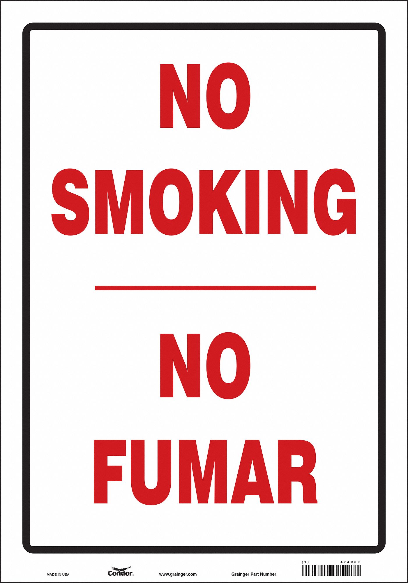 Safety Sign, 20 in x 14 in, Vinyl