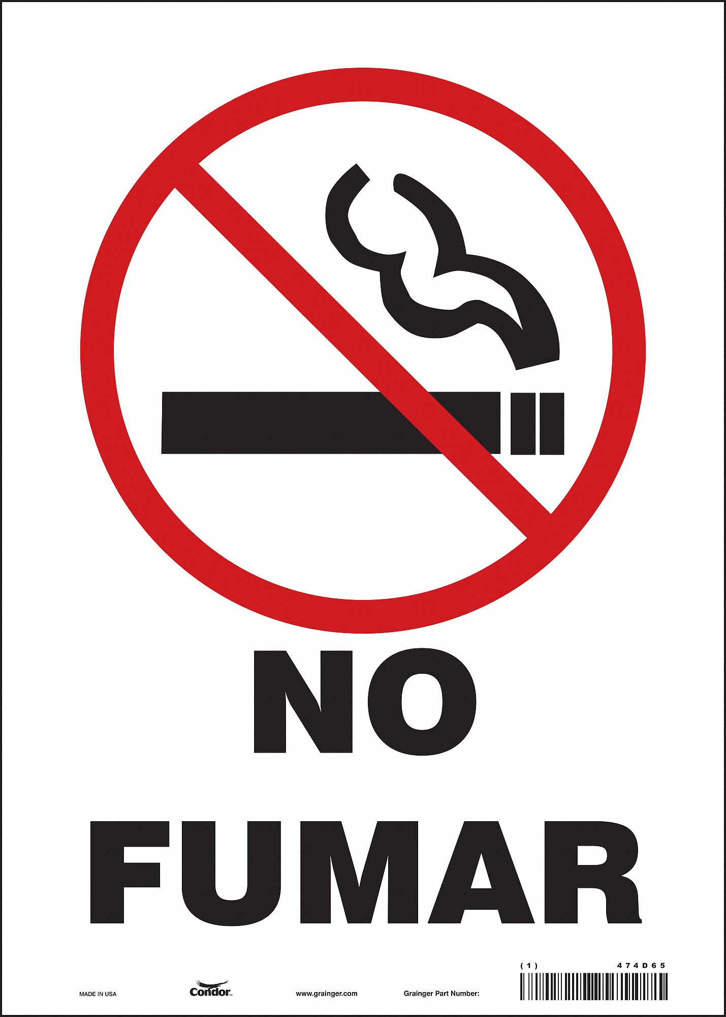 Safety Sign: Vinyl, Adhesive Sign Mounting, 14 in x 10 in Nominal Sign Size, Not Retroreflective
