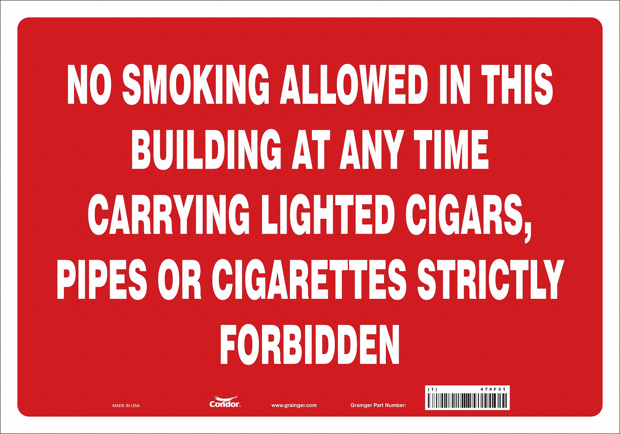 Safety Sign, 14 in x 20 in, Vinyl