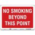 No Smoking Beyond This Point Signs