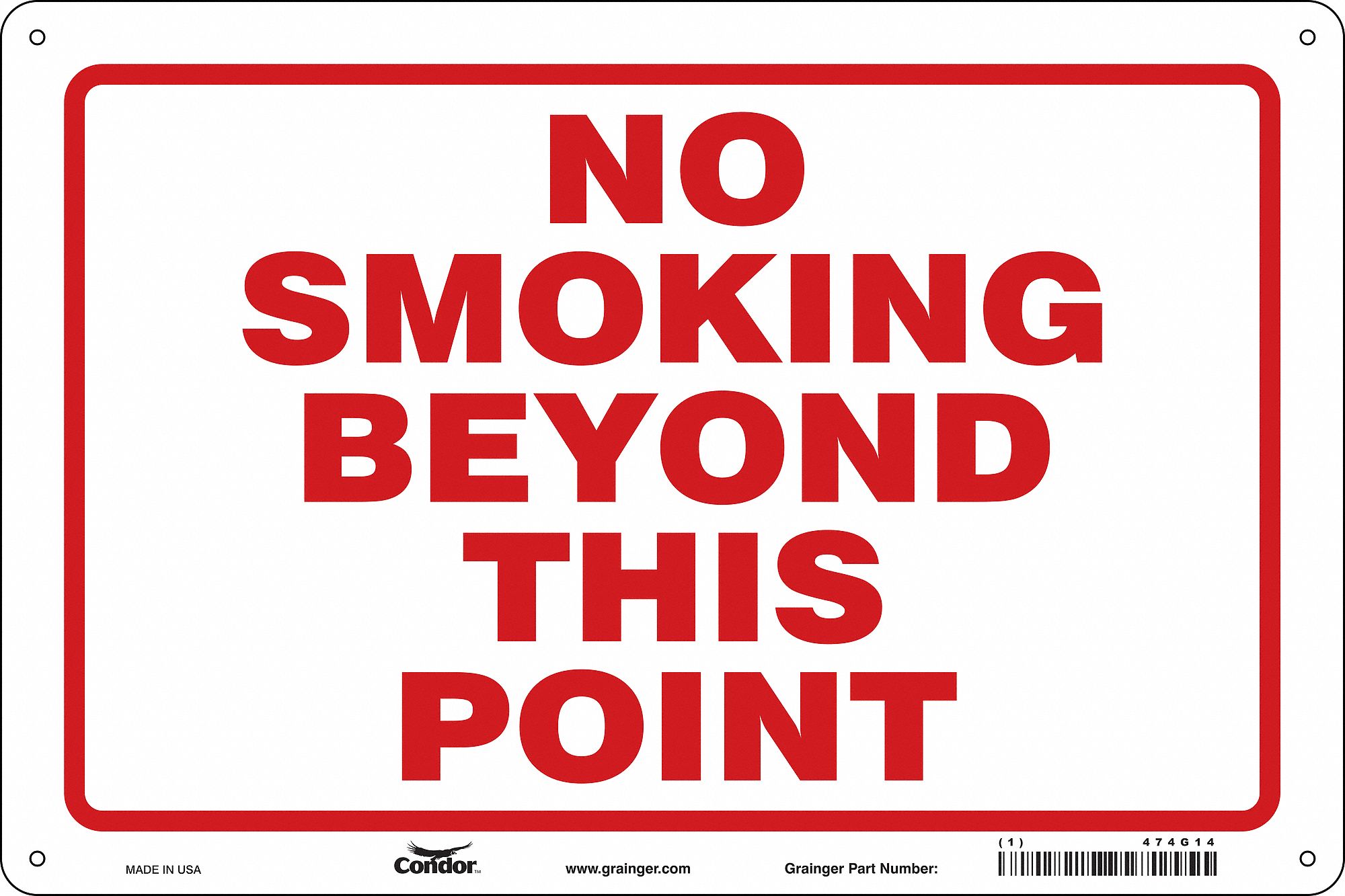 Safety Sign, 24 in x 36 in, Polyethylene