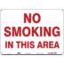 No Smoking This Area Signs