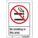 SAFETY SIGN, ALUMINUM, MOUNTING HOLES, 10 IN X 7 IN NOMINAL SIGN SIZE, 0.032 IN THICK, NO SMOKING IN THIS AREA.