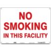 No Smoking In This Facility Signs