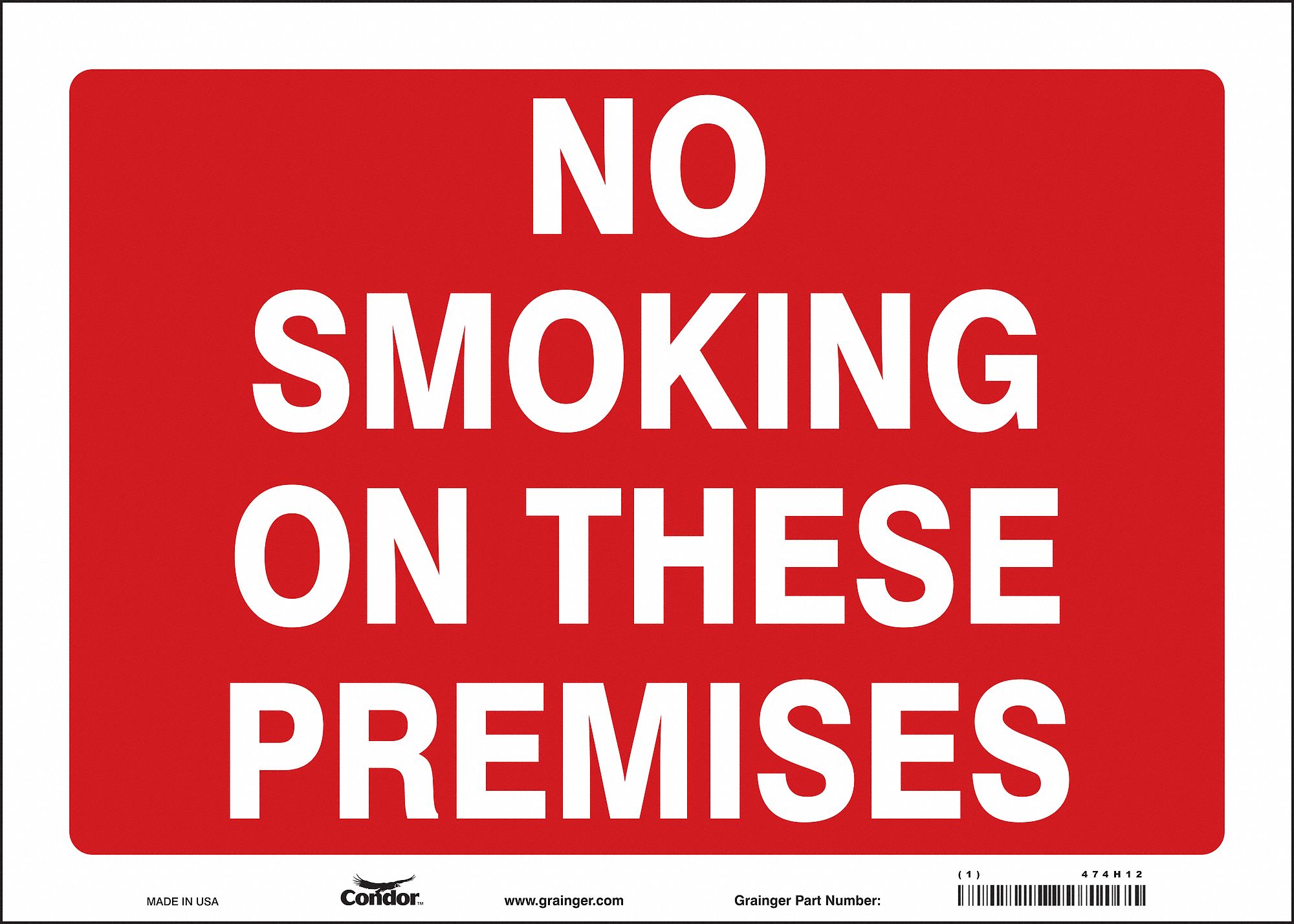 Safety Sign, 10 in x 14 in, Vinyl