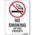 No Smoking On This Property Signs