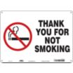 Thank You For Not Smoking Signs