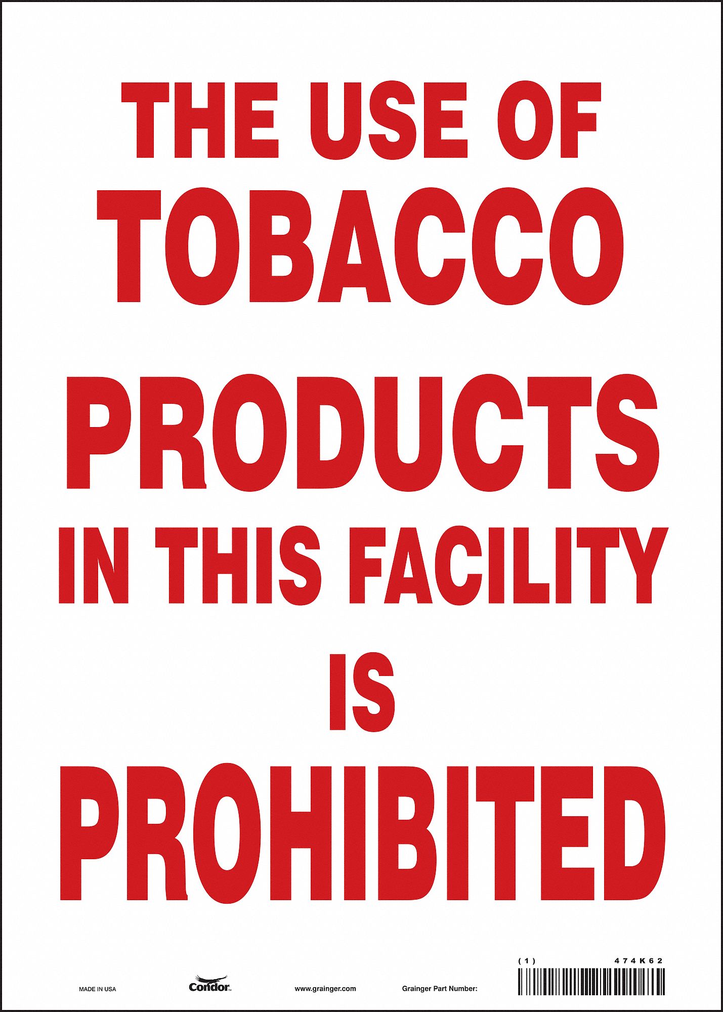 Safety Sign: Vinyl, Adhesive Sign Mounting, 14 in x 10 in Nominal Sign Size, Not Retroreflective