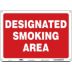 Designated Smoking Area Signs