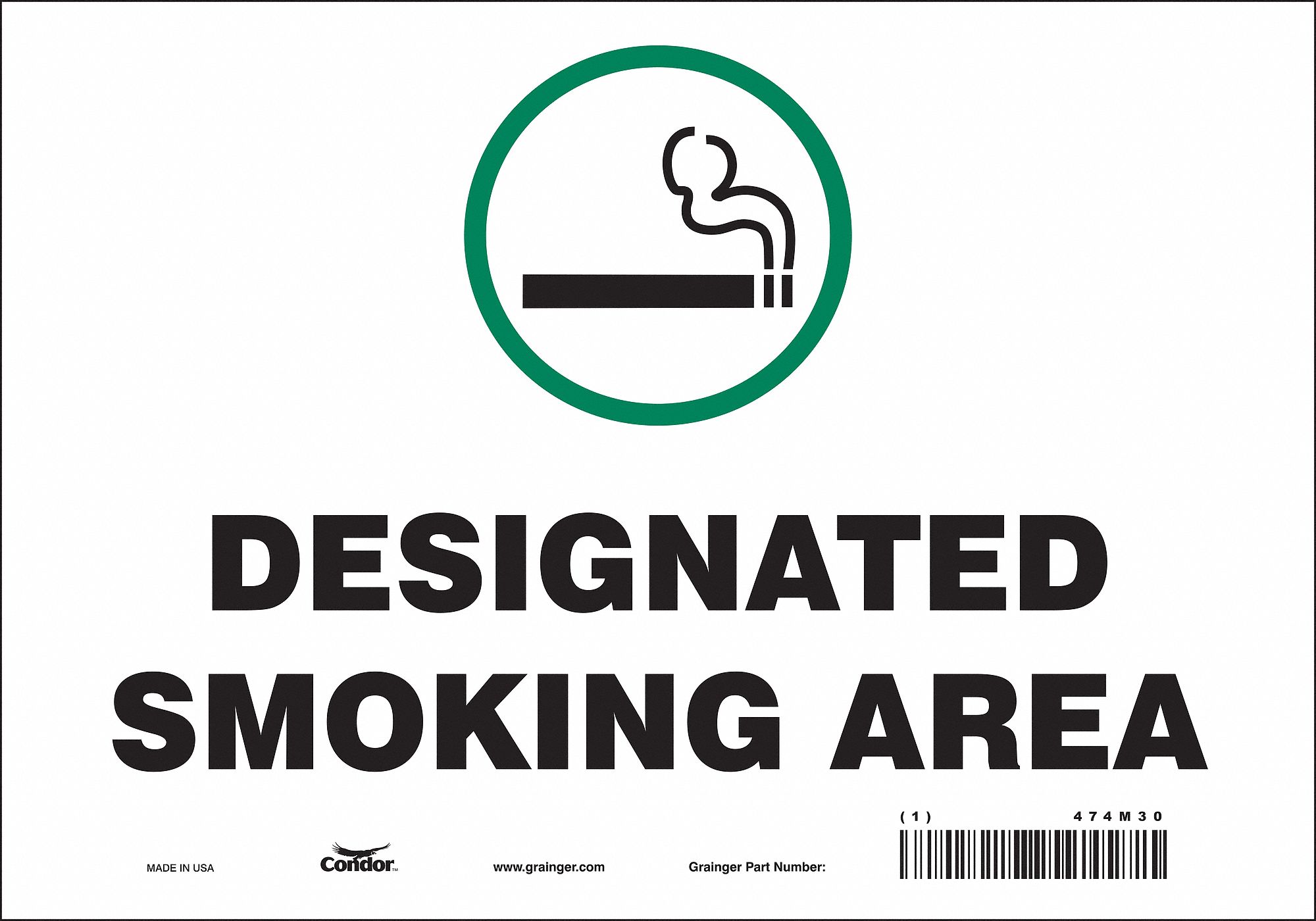 Safety Sign: Vinyl, Adhesive Sign Mounting, 7 in x 10 in Nominal Sign Size, Not Retroreflective