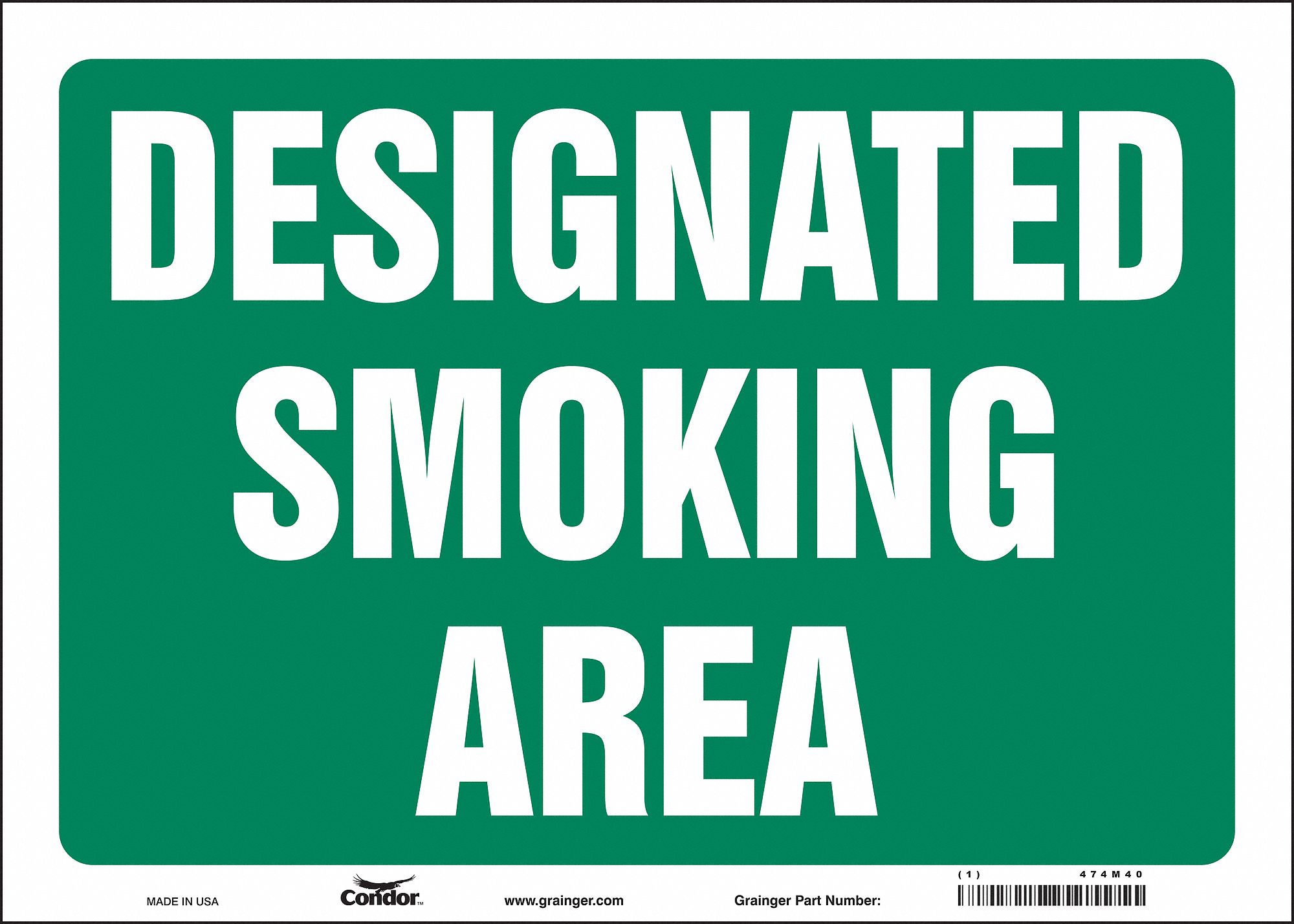 Safety Sign: Vinyl, Adhesive Sign Mounting, 10 in x 14 in Nominal Sign Size, Not Retroreflective
