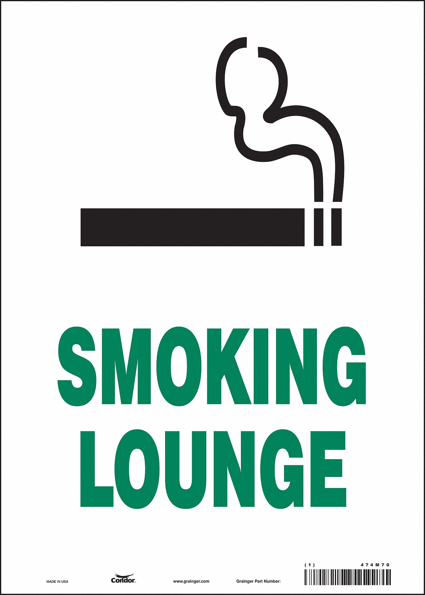 Safety Sign, 14 in x 10 in, Vinyl