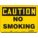 SAFETY SIGN, ALUMINUM, MOUNTING HOLES, 10 IN X 14 IN NOMINAL SIGN SIZE, 0.032 IN THICK, NO SMOKING