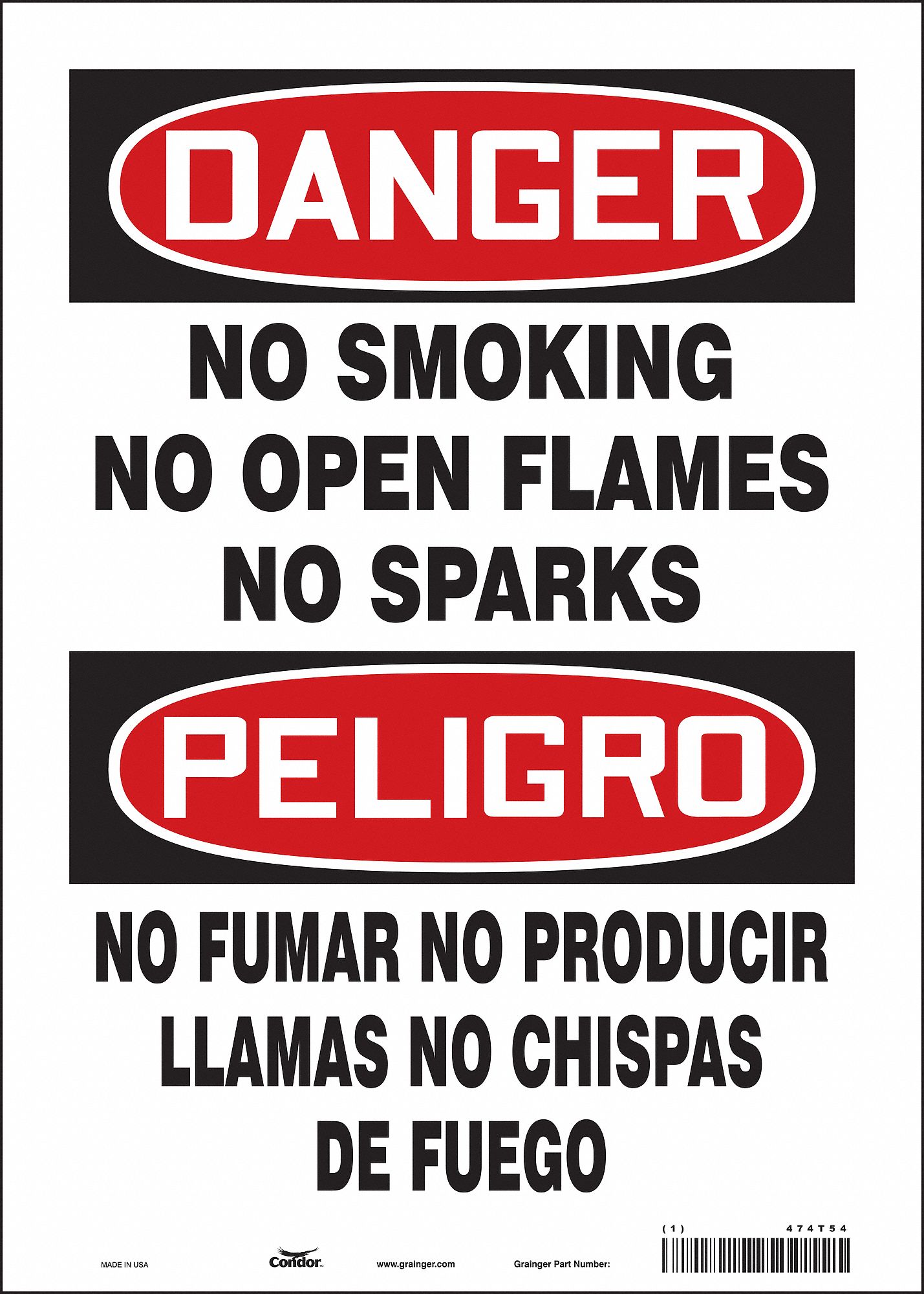Safety Sign: Vinyl, Adhesive Sign Mounting, 14 in x 10 in Nominal Sign Size, Not Retroreflective