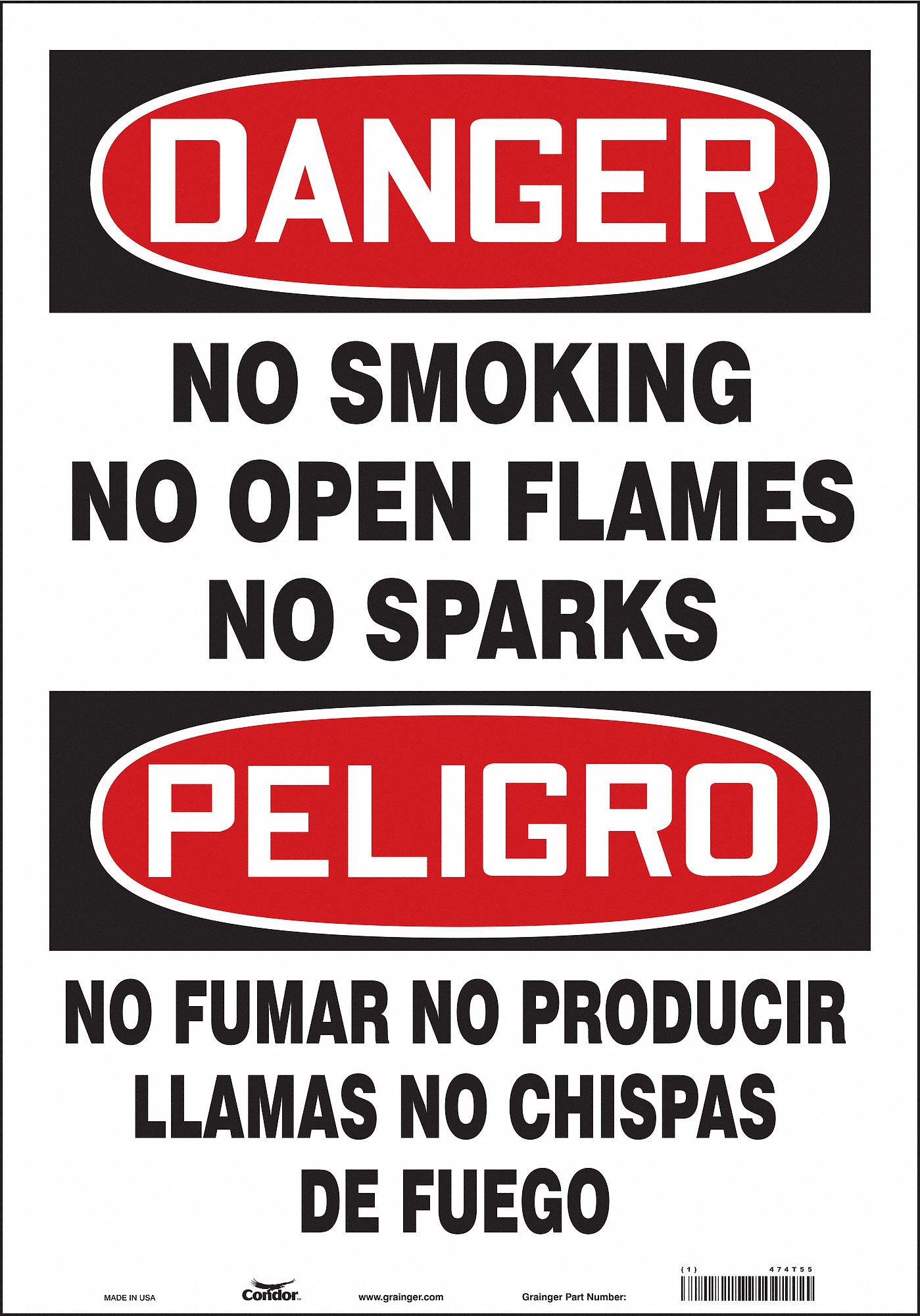 Safety Sign, 20 in x 14 in, Vinyl