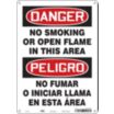Danger/Peligro: No Smoking Or Open Flame In This Area/No Fumar O Iniciar Llama En Esta Area Signs