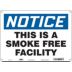Notice: This Is A Smoke Free Facility Signs