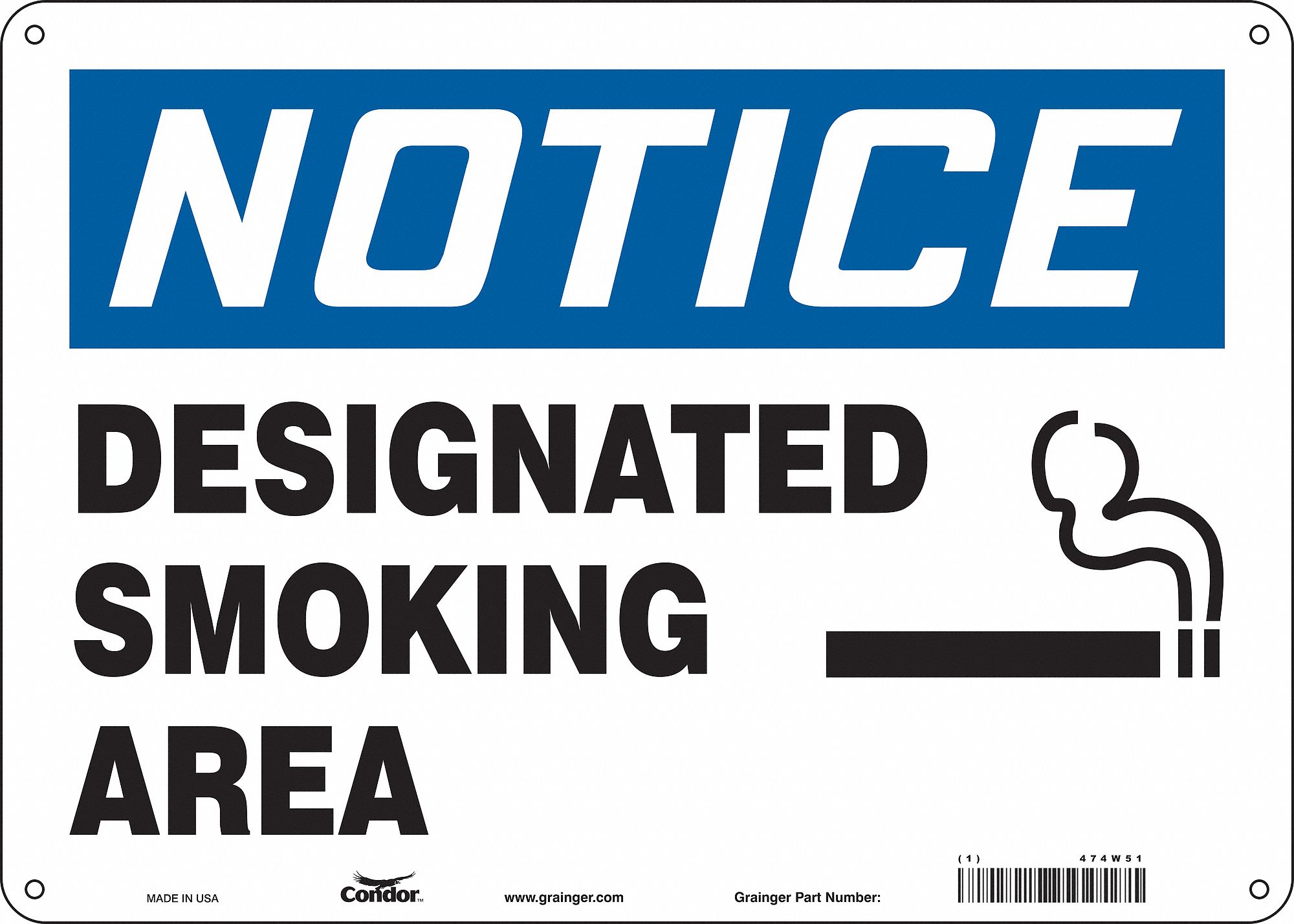 PANNEAU SECURITE,10PO X 14PO,POLYETHYLEN