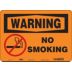 Warning: No Smoking Signs
