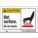 SAFETY SIGN,3 1/2 INX5 IN,VINYL