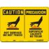 Caution/Precaucion: Hot Surface Do Not Touch/Superficic Caliente No Tocar Signs