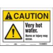 Caution: Very Hot Water. Burns Or Injury May Occur. Signs