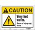Caution: Very Hot Water. Burns Or Injury May Occur. Signs