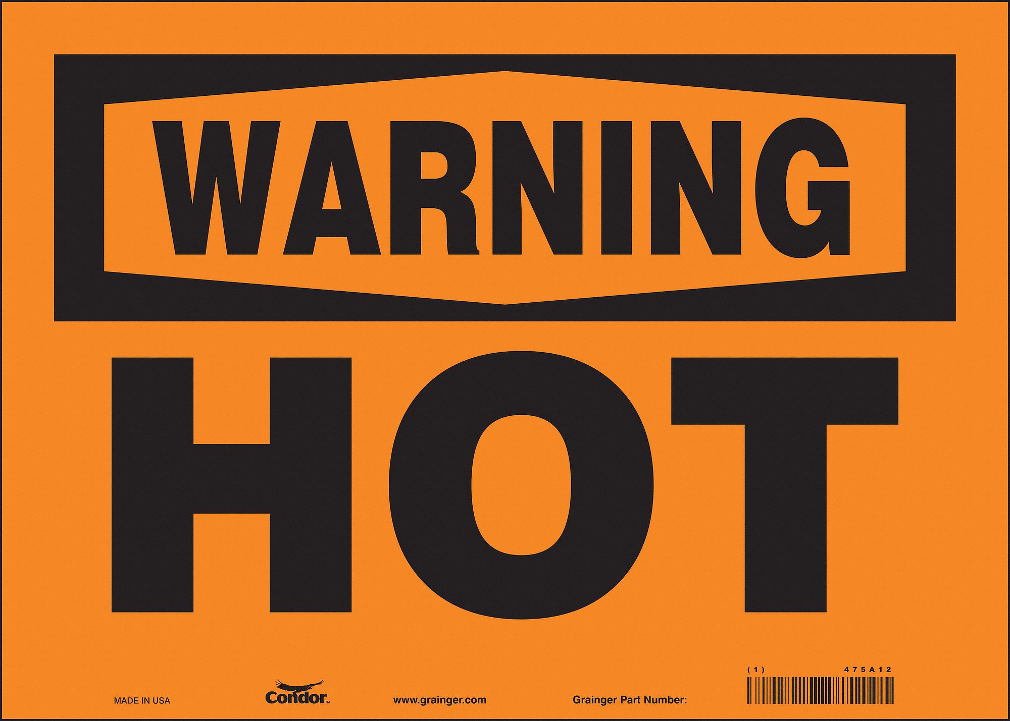 Safety Sign: Vinyl, Adhesive Sign Mounting, 10 in x 14 in Nominal Sign Size, Not Retroreflective