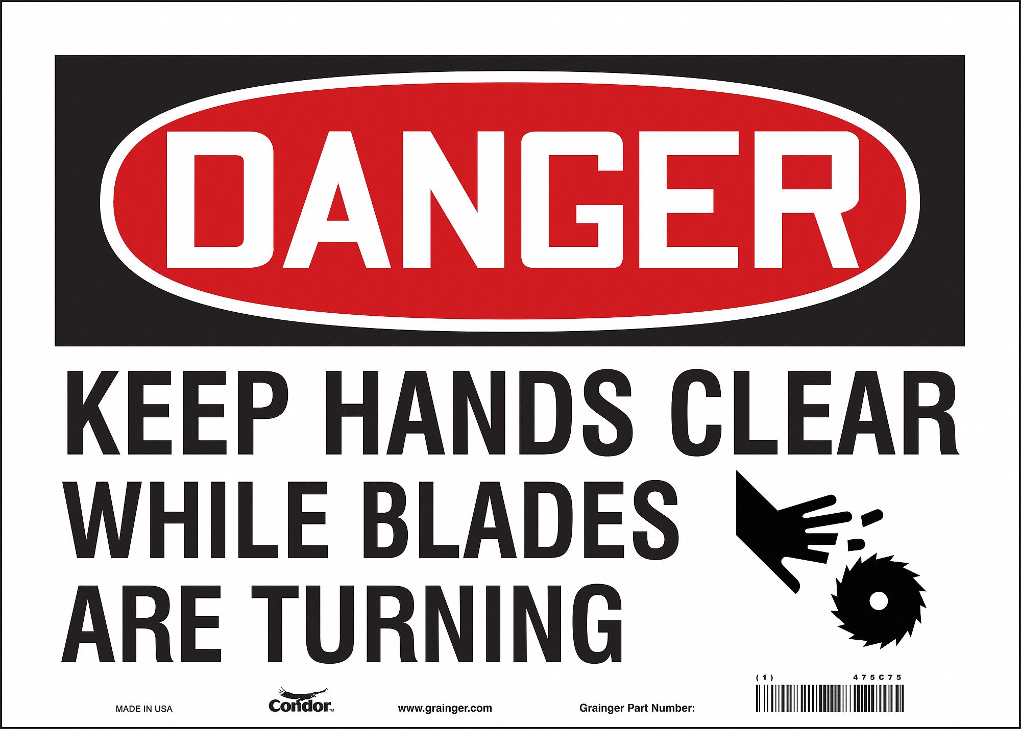 Safety Sign: Vinyl, Adhesive Sign Mounting, 10 in x 14 in Nominal Sign Size, Not Retroreflective