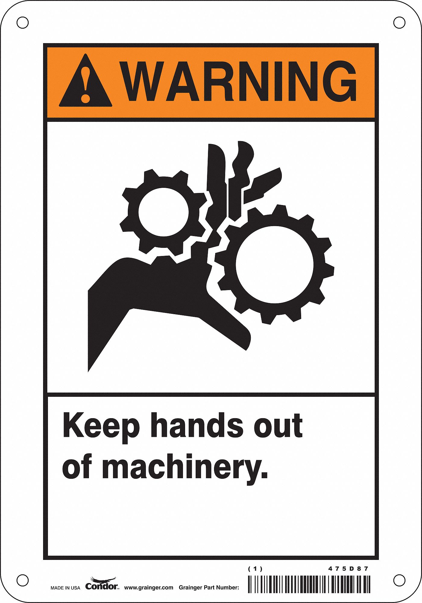 PANNEAU SECURITE,10PO X 7PO,POLYETHYLENE