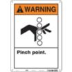 Warning: Pinch Point. Signs