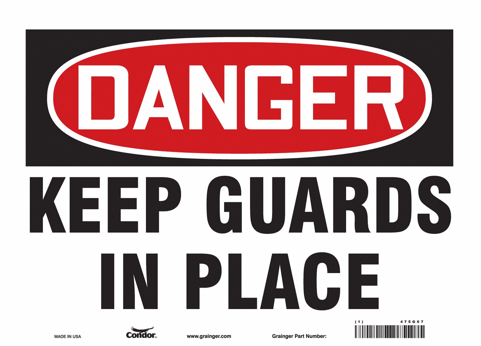 Safety Sign: Vinyl, Adhesive Sign Mounting, 10 in x 14 in Nominal Sign Size, Not Retroreflective