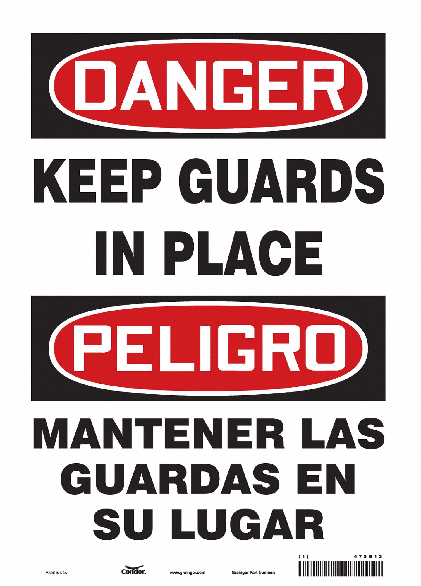 Safety Sign: Vinyl, Adhesive Sign Mounting, 14 in x 10 in Nominal Sign Size, Not Retroreflective