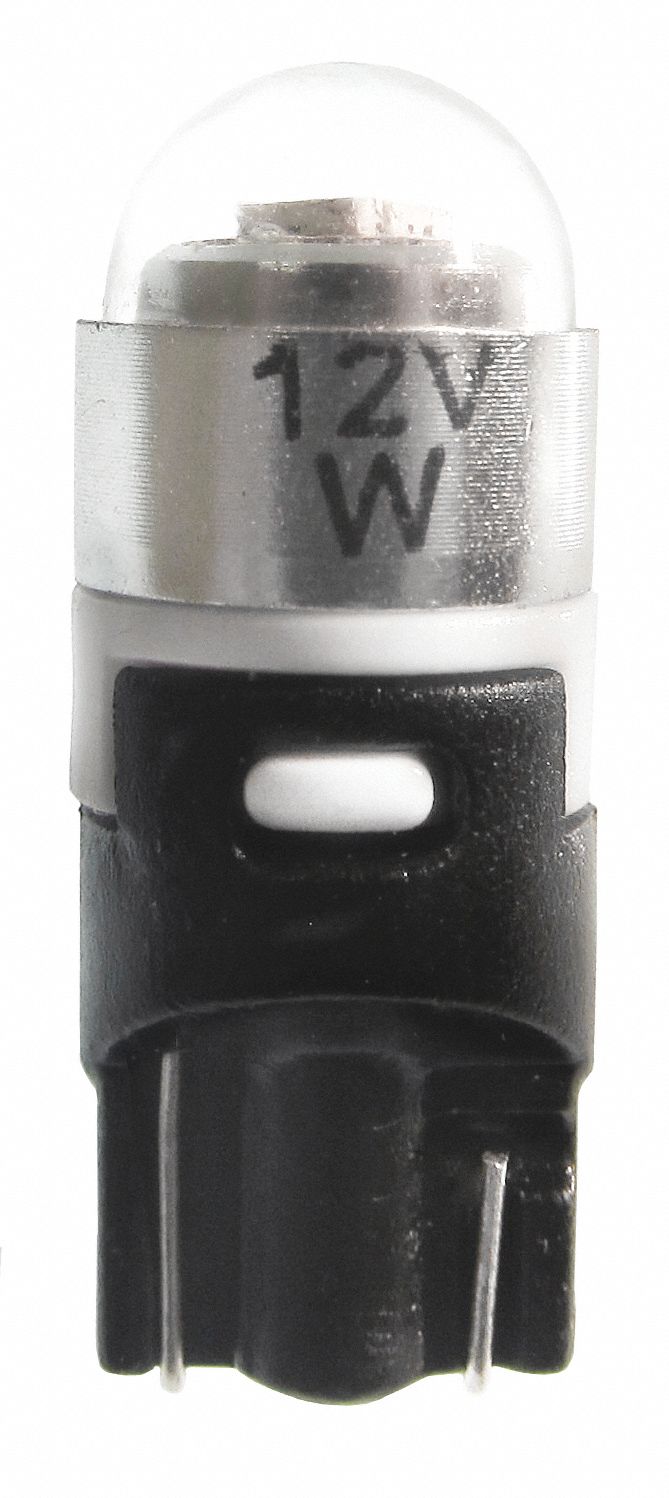 AMPOULE DEL COMPACTE, PLASTIQUE BISEAUTÉ (W2.1X9.5D), TUBULAIRE, T3¼, 168, 194, 12VCA/CC