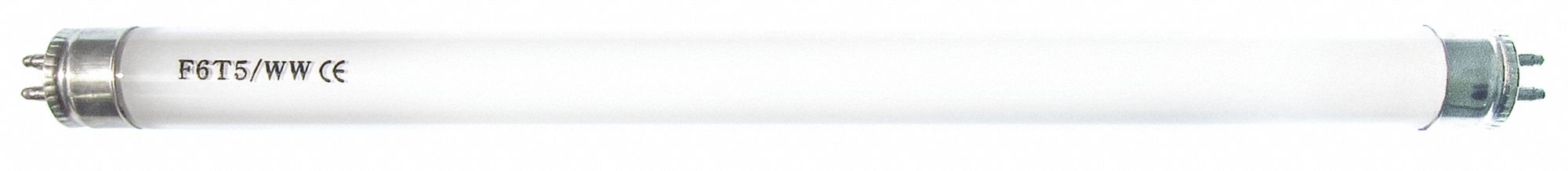 AMPOULE FLUORESCENTE LINÉAIRE MINIATURE, 1PI L, T5, 6W, 4100K, 300LM, 120VCA