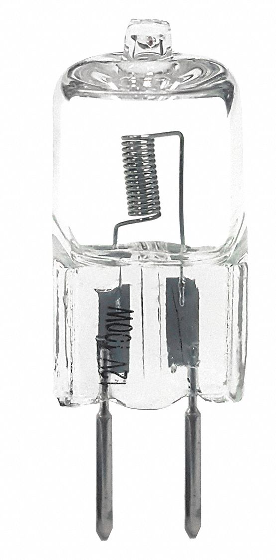 MINIATURE HALOGEN BULB, 2-PIN (GY6.35), T3, Q100T3/12 V/CL, 12 V, 100 W