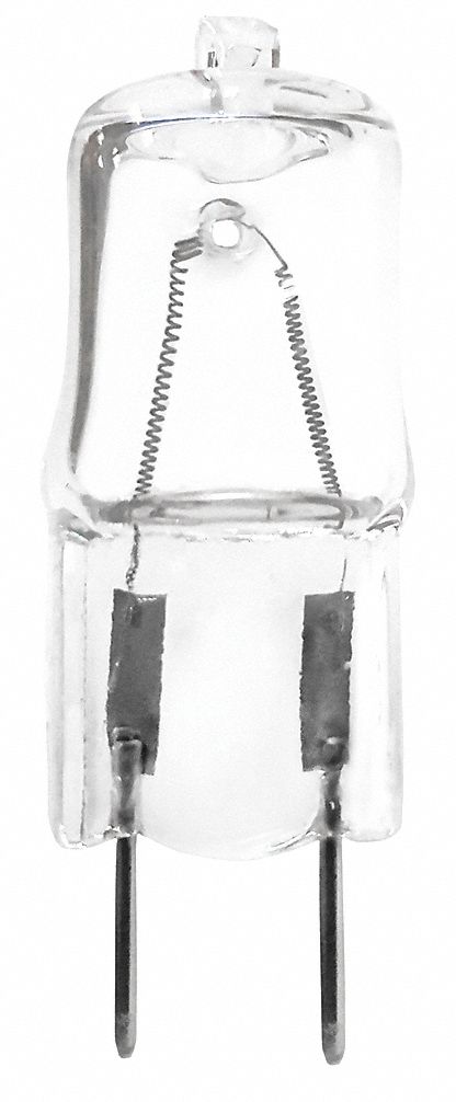 MINIATURE HALOGEN BULB, 2-PIN (G8), T4, Q50G8/SCD, 120V AC, 50 W, 700 LUMENS